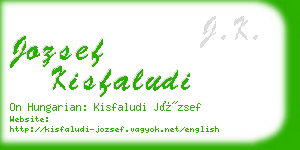 jozsef kisfaludi business card